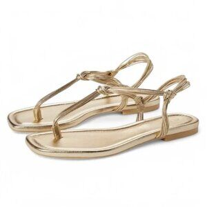 NWT - Vince Deja Strappy Sandal in soft Gold